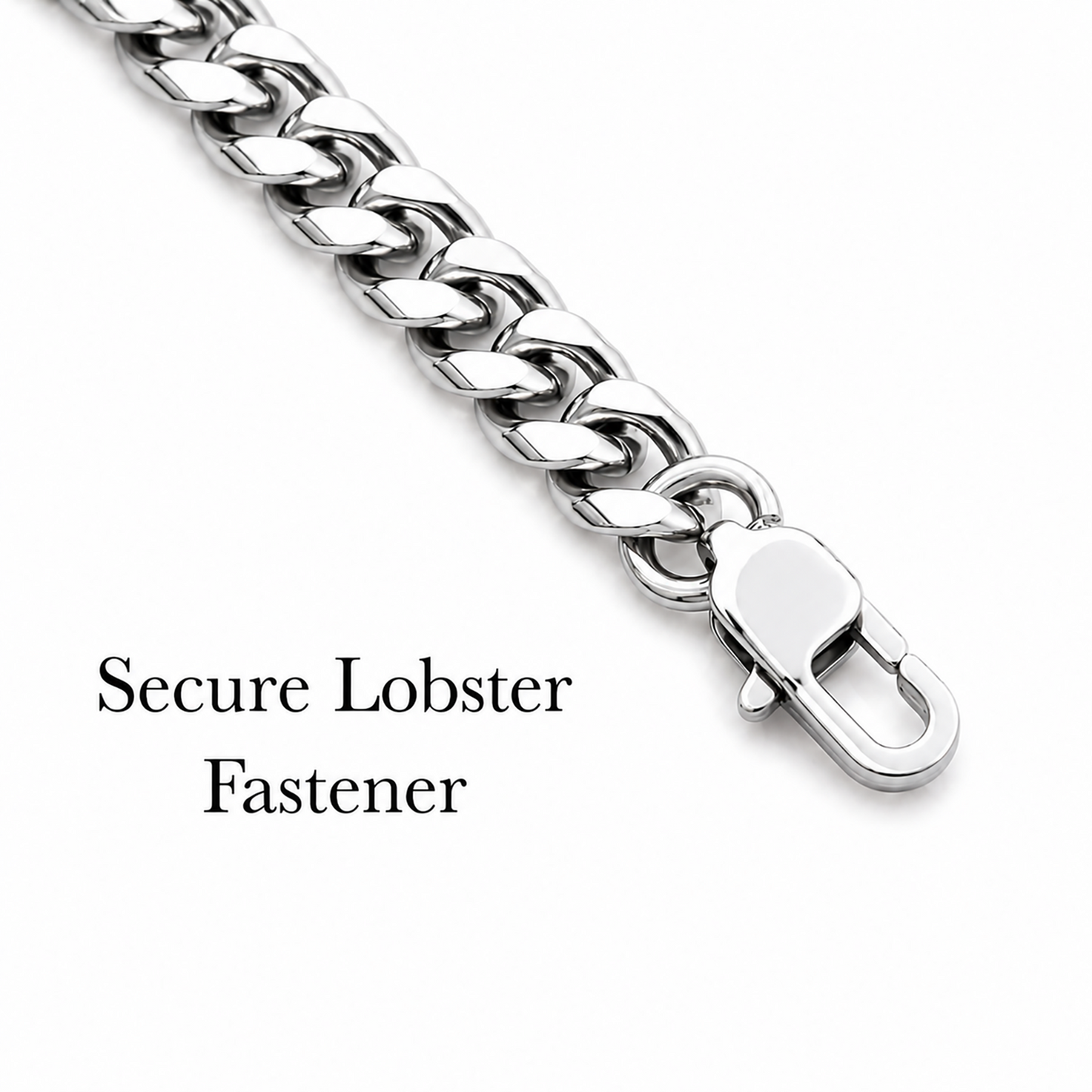 To My Fabulous Husband Stainless Steel Cuban Chain Necklace With Personalised Keepsake Box