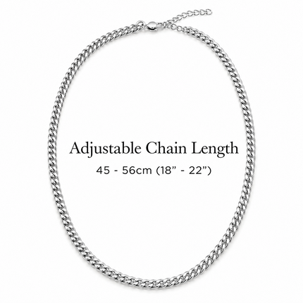 To My Better Half Stainless Steel Cuban Chain Necklace With Personalised Keepsake Box