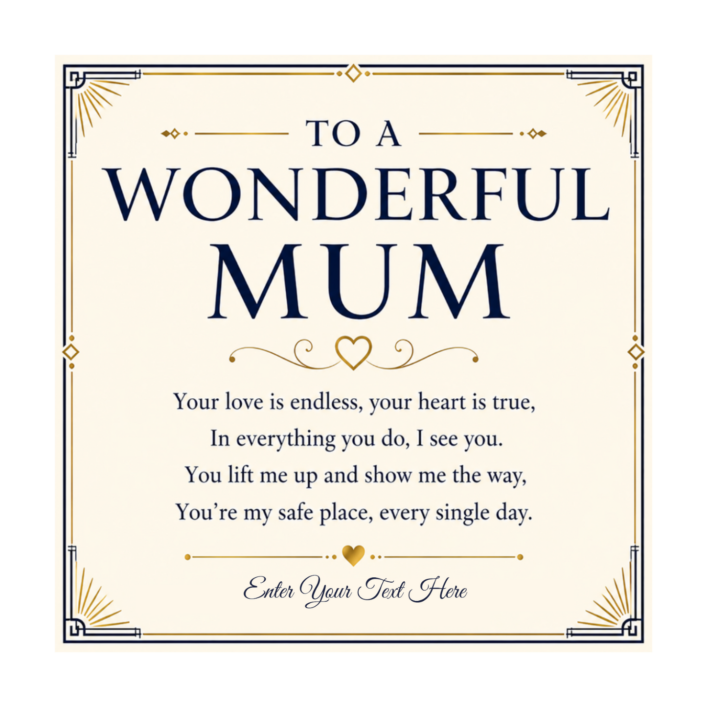 To A Wonderful Mum Personalised Eternal Heart Necklace In Keepsake Box