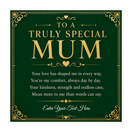 To A Truly Special Mum Personalised Love Knot Necklace In Keepsake Box