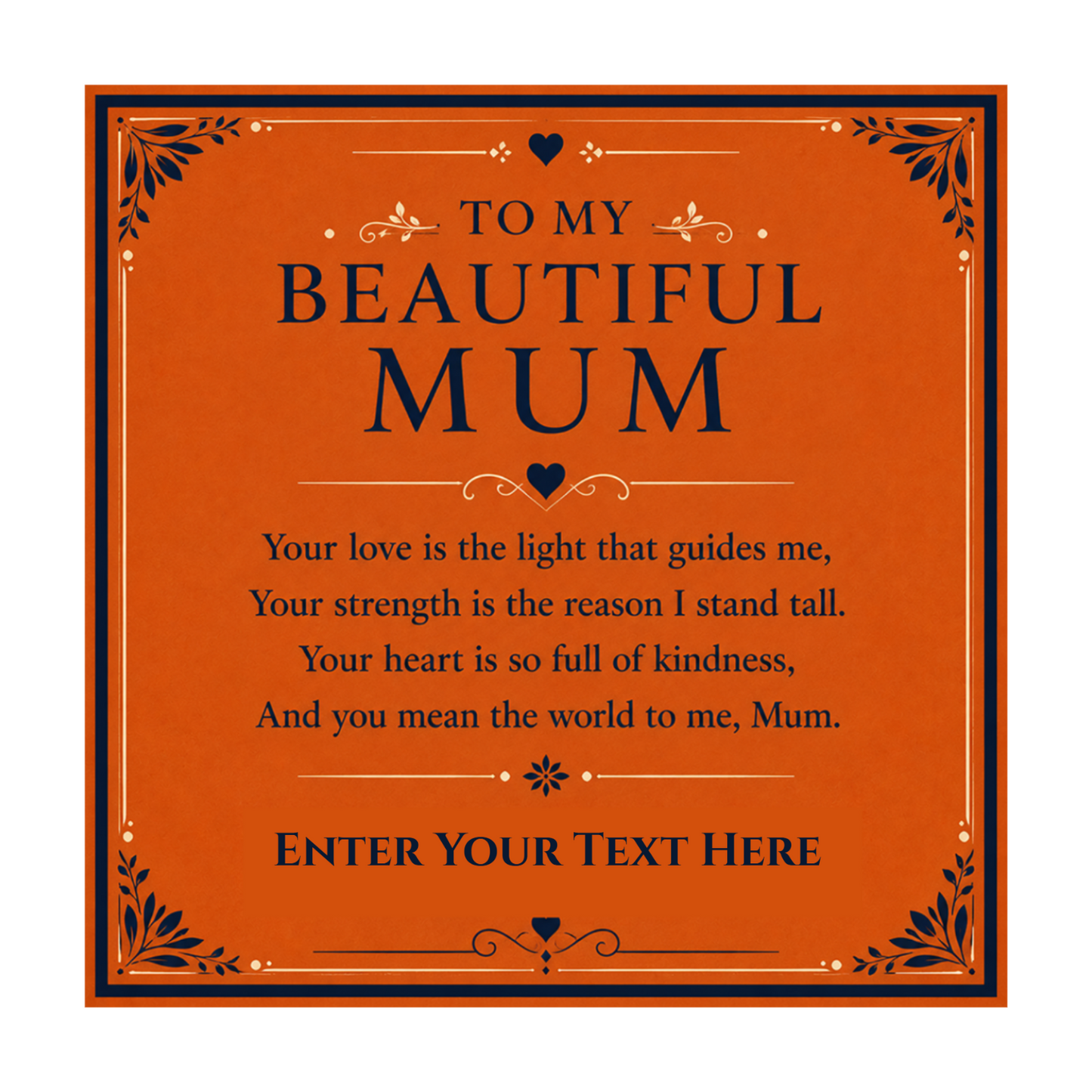 To My Beautiful Mum Personalised Interlocking Hearts Necklace In Keepsake Box