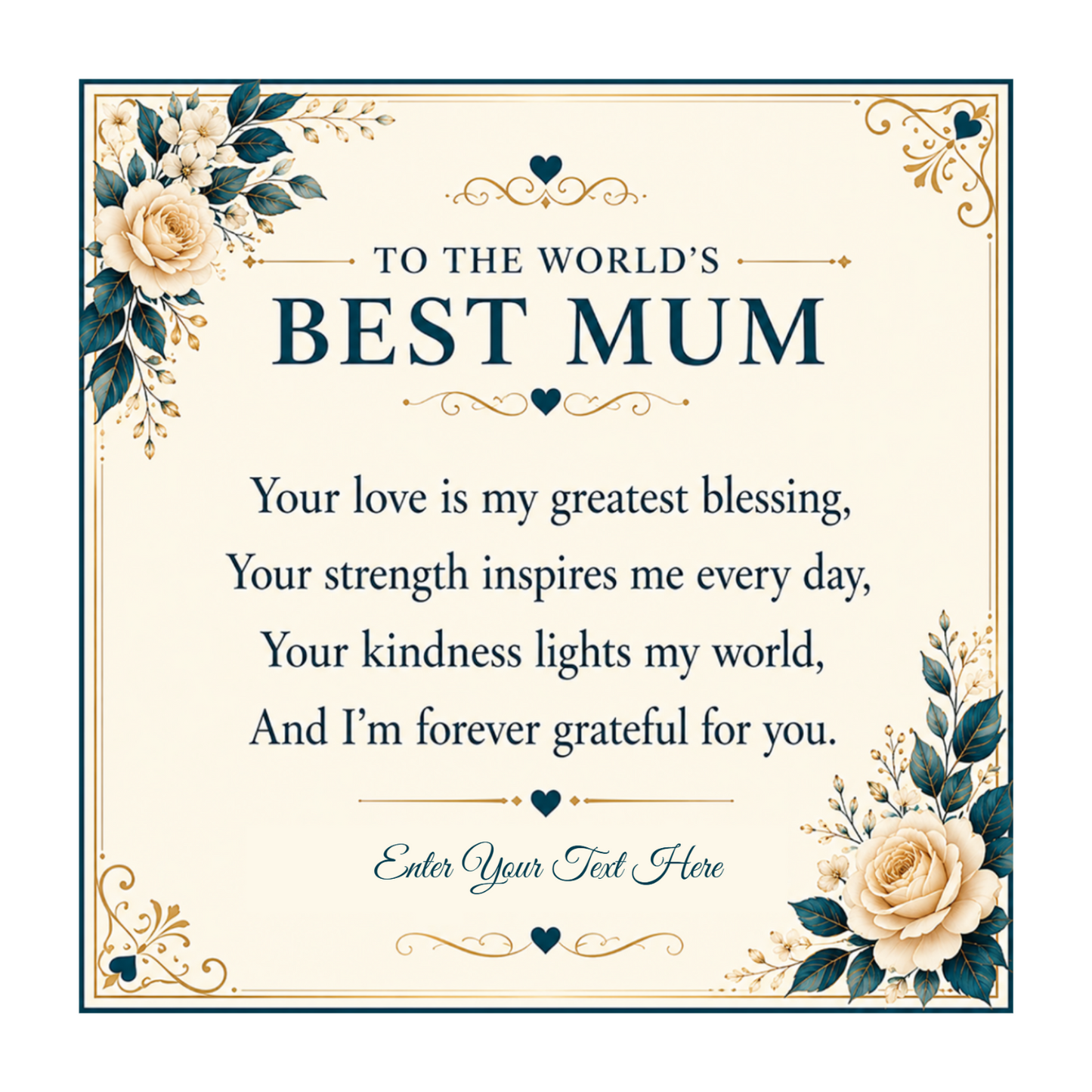 To The Worlds Best Mum Personalised Eternal Heart Necklace In Keepsake Box