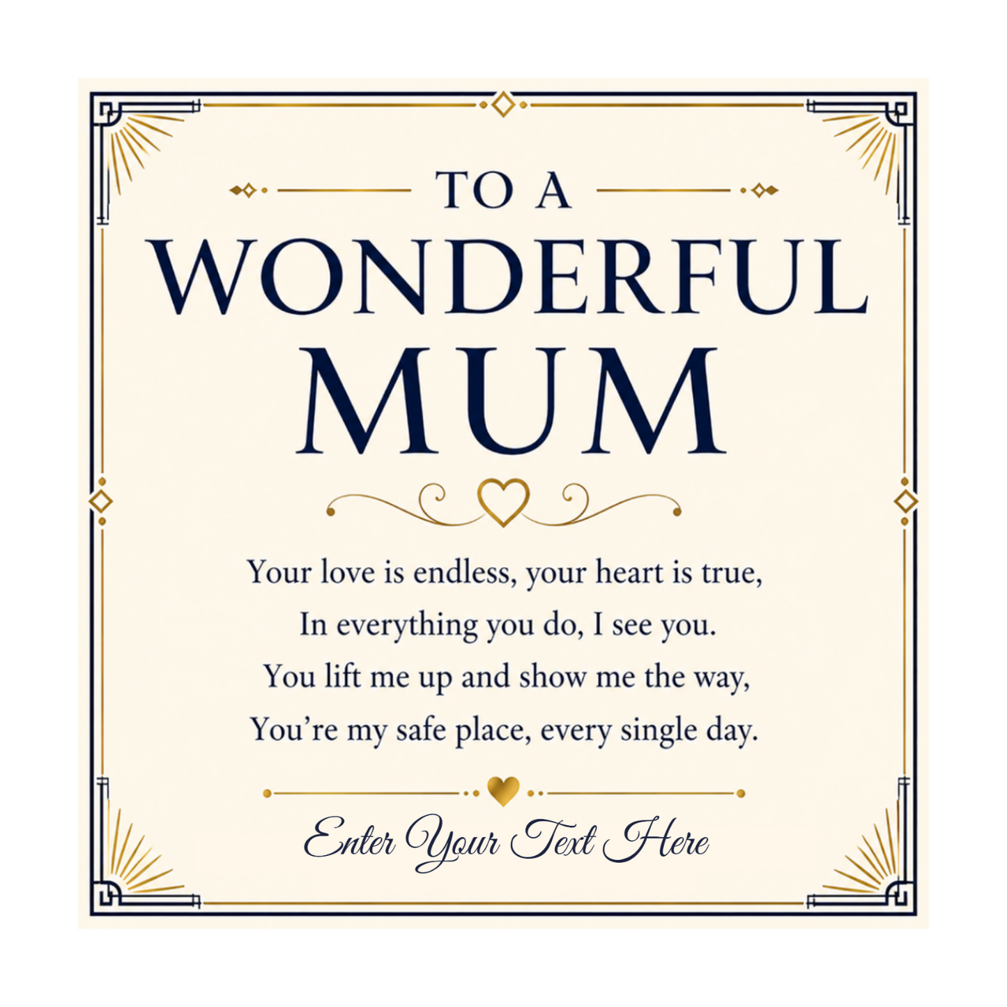 To A Wonderful Mum Personalised Interlocking Hearts Necklace In Keepsake Box