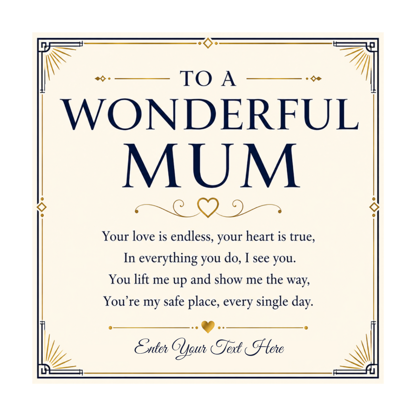 To A Wonderful Mum Personalised Love Knot Necklace In Keepsake Box