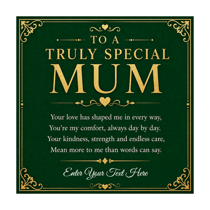 To A Truly Special Mum Personalised Interlocking Hearts Necklace In Keepsake Box