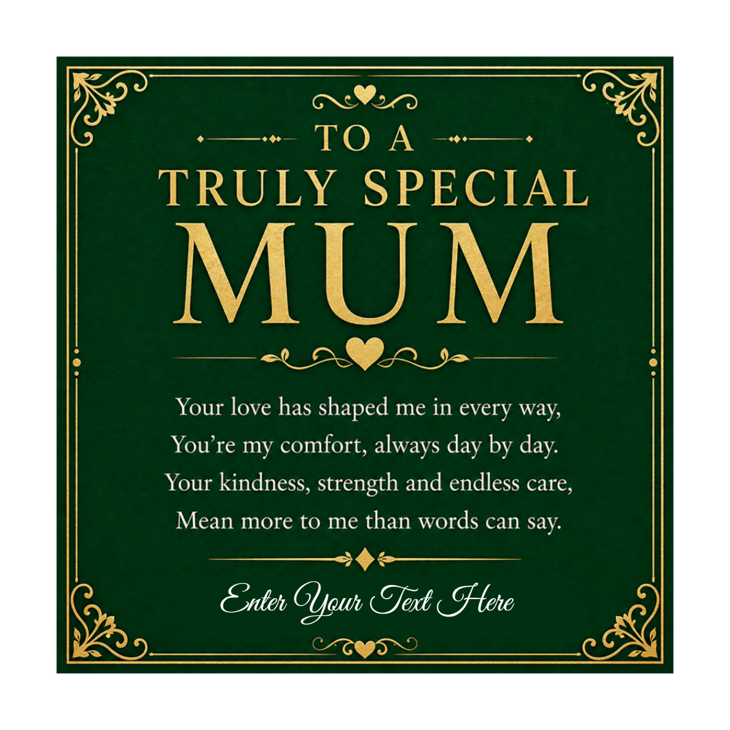 To A Truly Special Mum Personalised Interlocking Hearts Necklace In Keepsake Box