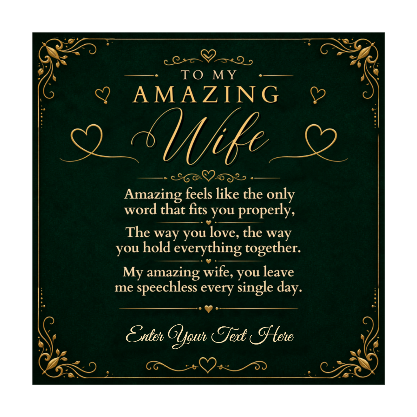 To My Amazing Wife Personalised Love Knot Necklace In Keepsake Box