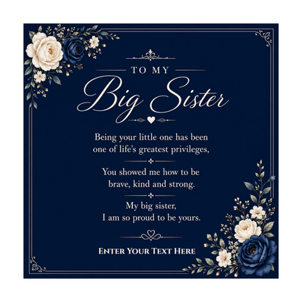 To My Big Sister Personalised Love Knot Necklace In Keepsake Box