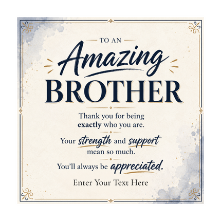 To An Amazing Brother Stainless Steel Cuban Chain Necklace With Personalised Keepsake Box