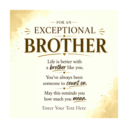 For An Exceptional Brother Stainless Steel Cuban Chain Necklace With Personalised Keepsake Box