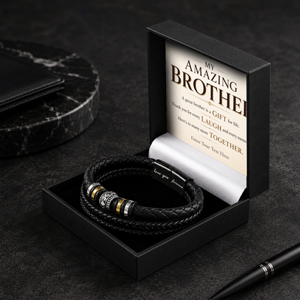 My Amazing Brother Eternal Bond Bracelet With Personalised Keepsake Box