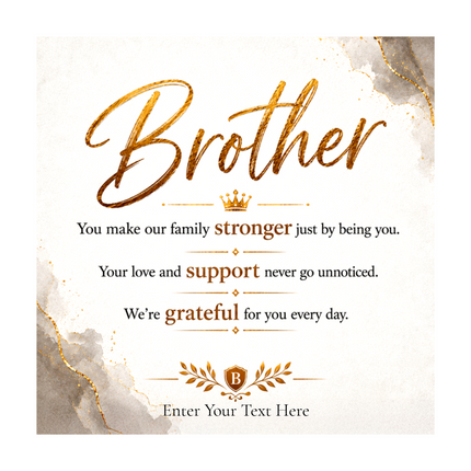 Brother Stainless Steel Cuban Chain Necklace With Personalised Keepsake Box