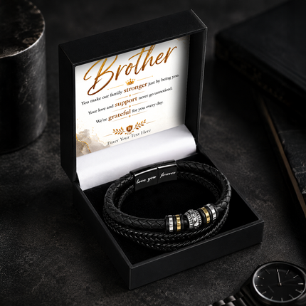 Brother Eternal Bond Bracelet With Personalised Keepsake Box