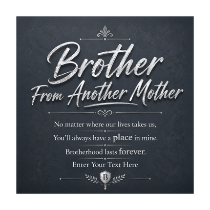 Brother From Another Mother 18k Gold Plated Cuban Chain Necklace With Personalised Keepsake Box