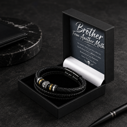Brother From Another Mother Eternal Bond Bracelet With Personalised Keepsake Box