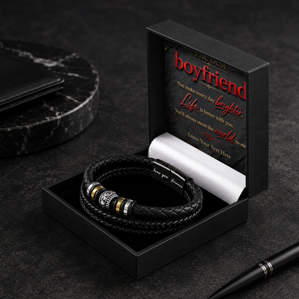 The Best Boyfriend Eternal Bond Bracelet With Personalised Keepsake Box