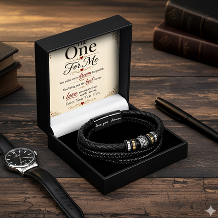 The One For Me Eternal Bond Bracelet With Personalised Keepsake Box