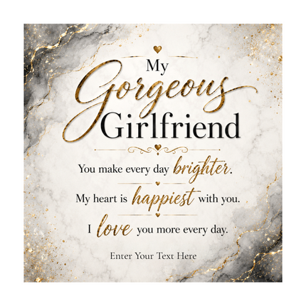 My Gorgeous Girlfriend Personalised Love Interlocking Hearts Necklace In Keepsake Box