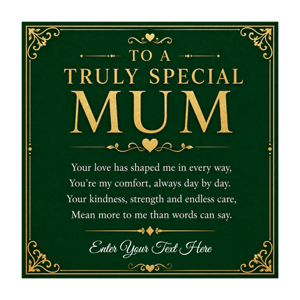 To A Truly Special Mum Personalised Love Lock Necklace In Keepsake Box