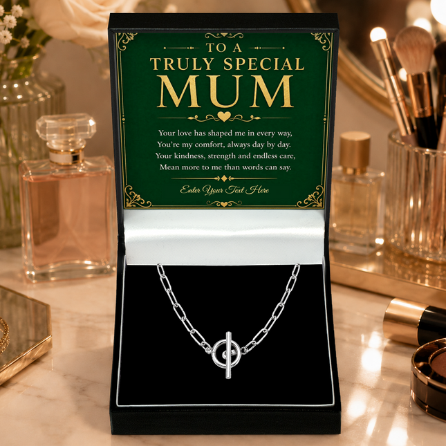 To A Truly Special Mum Personalised Unity Chain Necklace In Keepsake Box