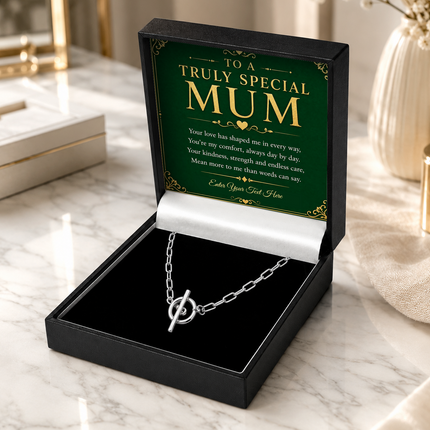 To A Truly Special Mum Personalised Unity Chain Necklace In Keepsake Box