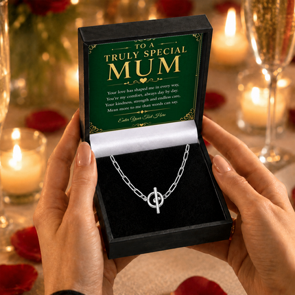 To A Truly Special Mum Personalised Unity Chain Necklace In Keepsake Box