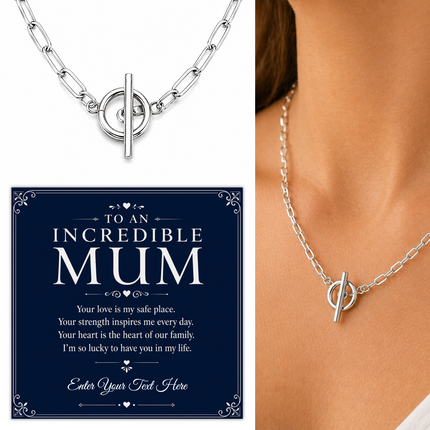 To An Incredible Mum Personalised Unity Chain Necklace In Keepsake Box