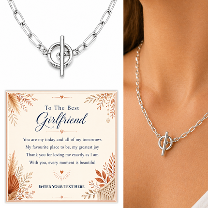 To The Best Girlfriend Personalised Unity Chain Necklace In Keepsake Box