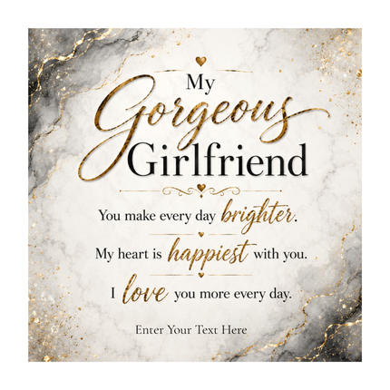 My Gorgeous Girlfriend Personalised Unity Chain Necklace In Keepsake Box