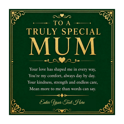 To A Truly Special Mum Personalised Trinity Ring Necklace In Keepsake Box