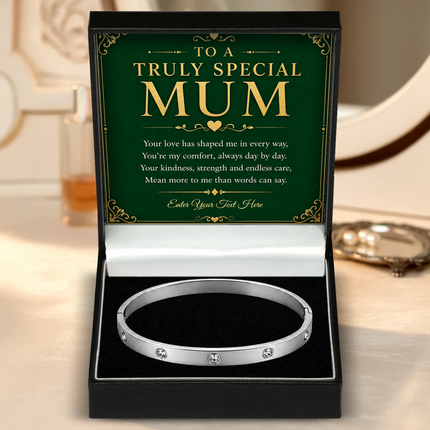 To A Truly Special Mum Personalised Celeste Bracelet In Keepsake Box
