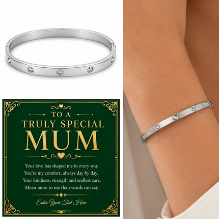 To A Truly Special Mum Personalised Celeste Bracelet In Keepsake Box