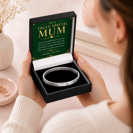 To A Truly Special Mum Personalised Celeste Bracelet In Keepsake Box