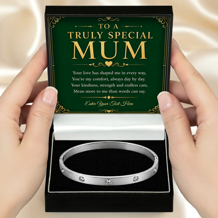 To A Truly Special Mum Personalised Celeste Bracelet In Keepsake Box