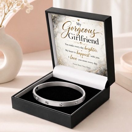 My Gorgeous Girlfriend Personalised Celeste Bracelet In Keepsake Box