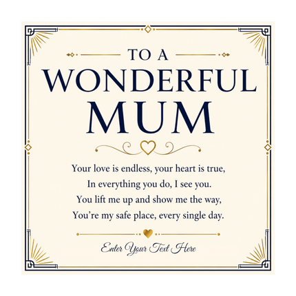 To A Wonderful Mum Personalised Unity Heart Bracelet In Keepsake Box