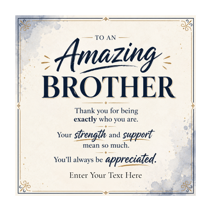 To An Amazing Brother Infinity Knot Bracelet With Personalised Keepsake Box