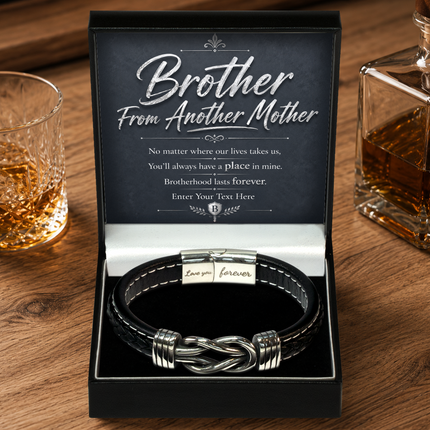 Brother From Another Mother Infinity Knot Bracelet With Personalised Keepsake Box
