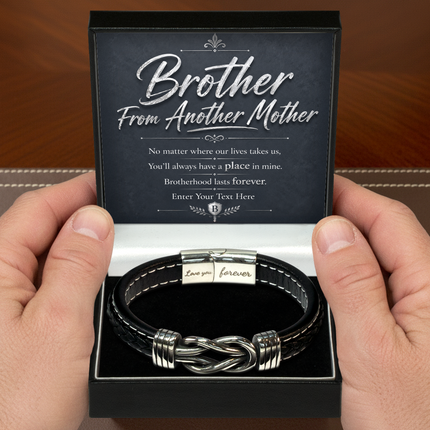 Brother From Another Mother Infinity Knot Bracelet With Personalised Keepsake Box