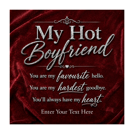 My Hot Boyfriend Infinity Knot Bracelet With Personalised Keepsake Box