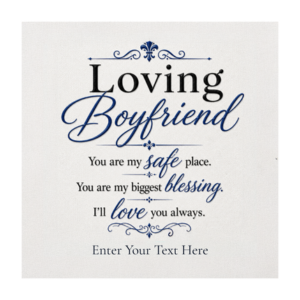 Loving Boyfriend Infinity Knot Bracelet With Personalised Keepsake Box
