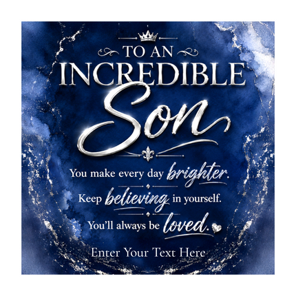 To An Incredible Son Infinity Knot Bracelet With Personalised Keepsake Box