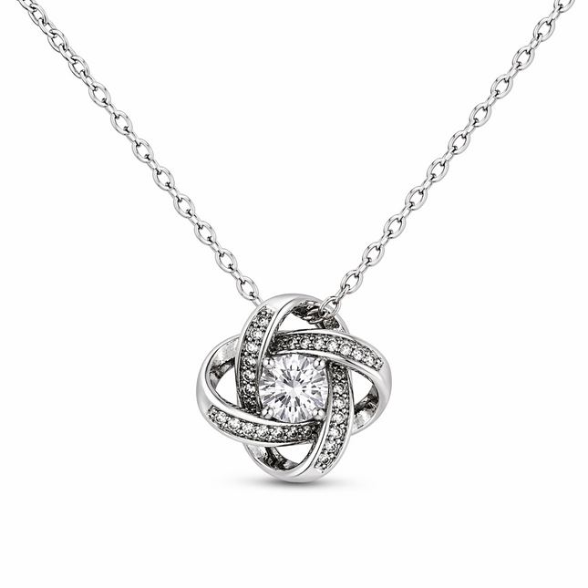 To My Amazing Matron Of Honour Personalised Enduring Love Knot Necklace In Keepsake Box