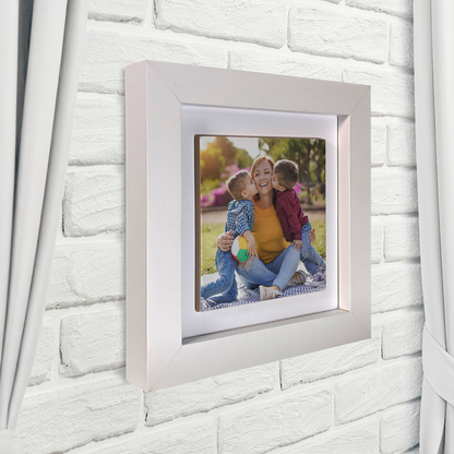 Family Portrait For Mum – Personalised Square Framed Ceramic Tile