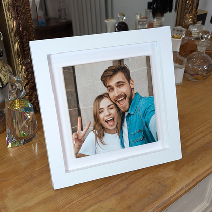 Family Portrait For Brother or Sister – Personalised Square Framed Ceramic Tile