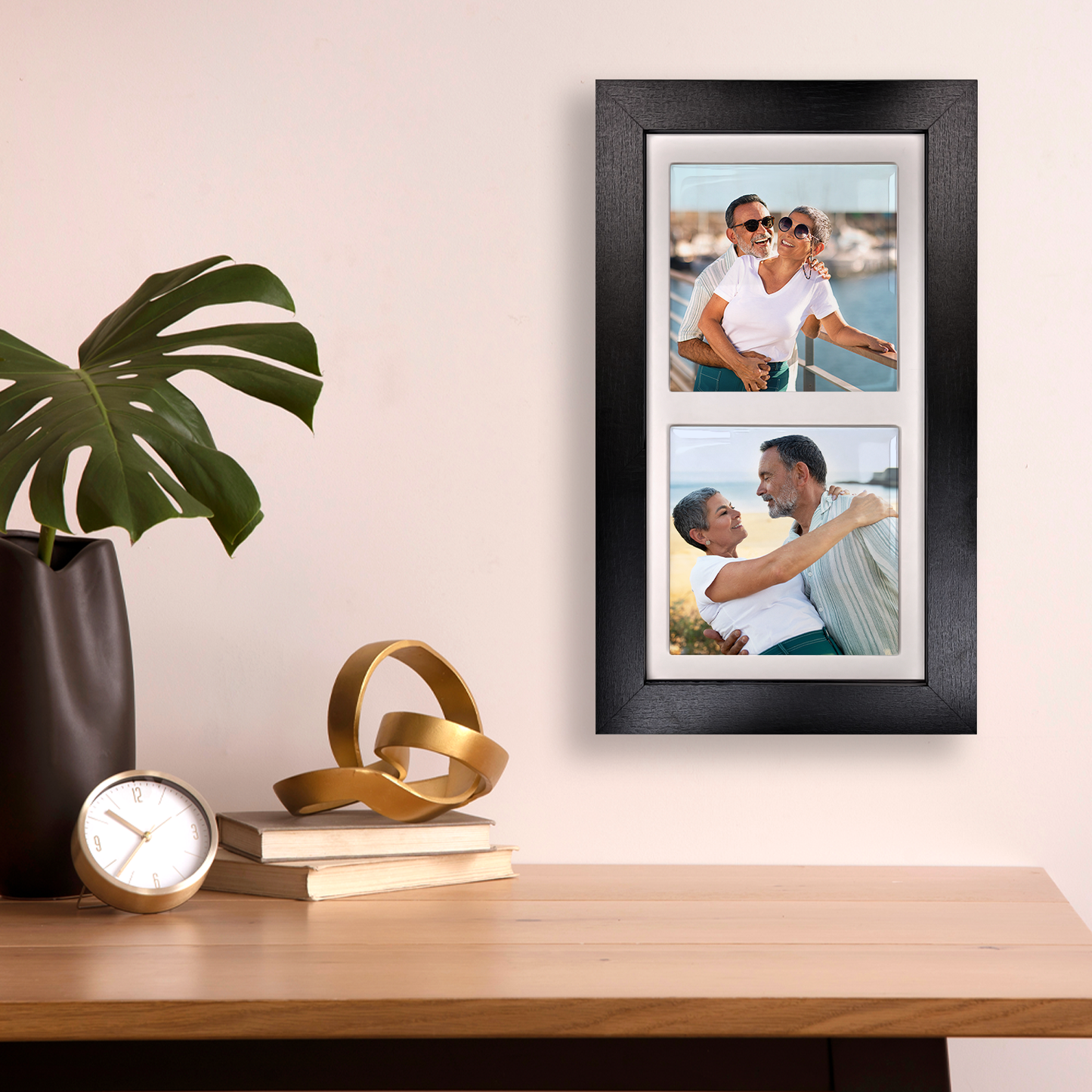 Family Portrait For Husband & Wife – Personalised Ceramic Tiles in Portrait Frame