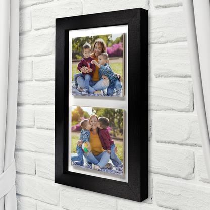 Family Portrait For Mum – Personalised Ceramic Tiles in Portrait Frame