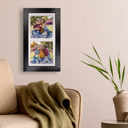 Family Portrait For Mum – Personalised Ceramic Tiles in Portrait Frame