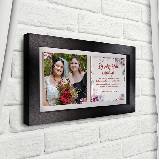 Be My Side, Always – Personalised Ceramic Tiles in Landscape Frame