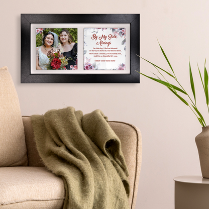 Be My Side, Always – Personalised Ceramic Tiles in Landscape Frame